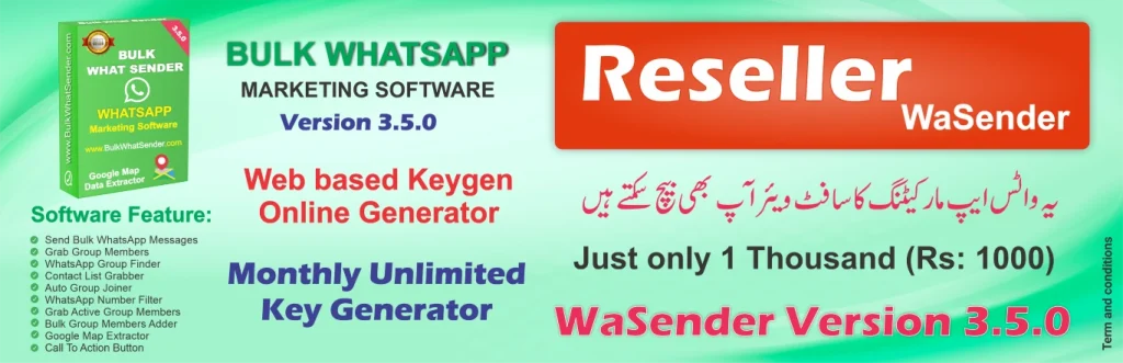 Get WaSender Reseller Accounts with Keygen Generator